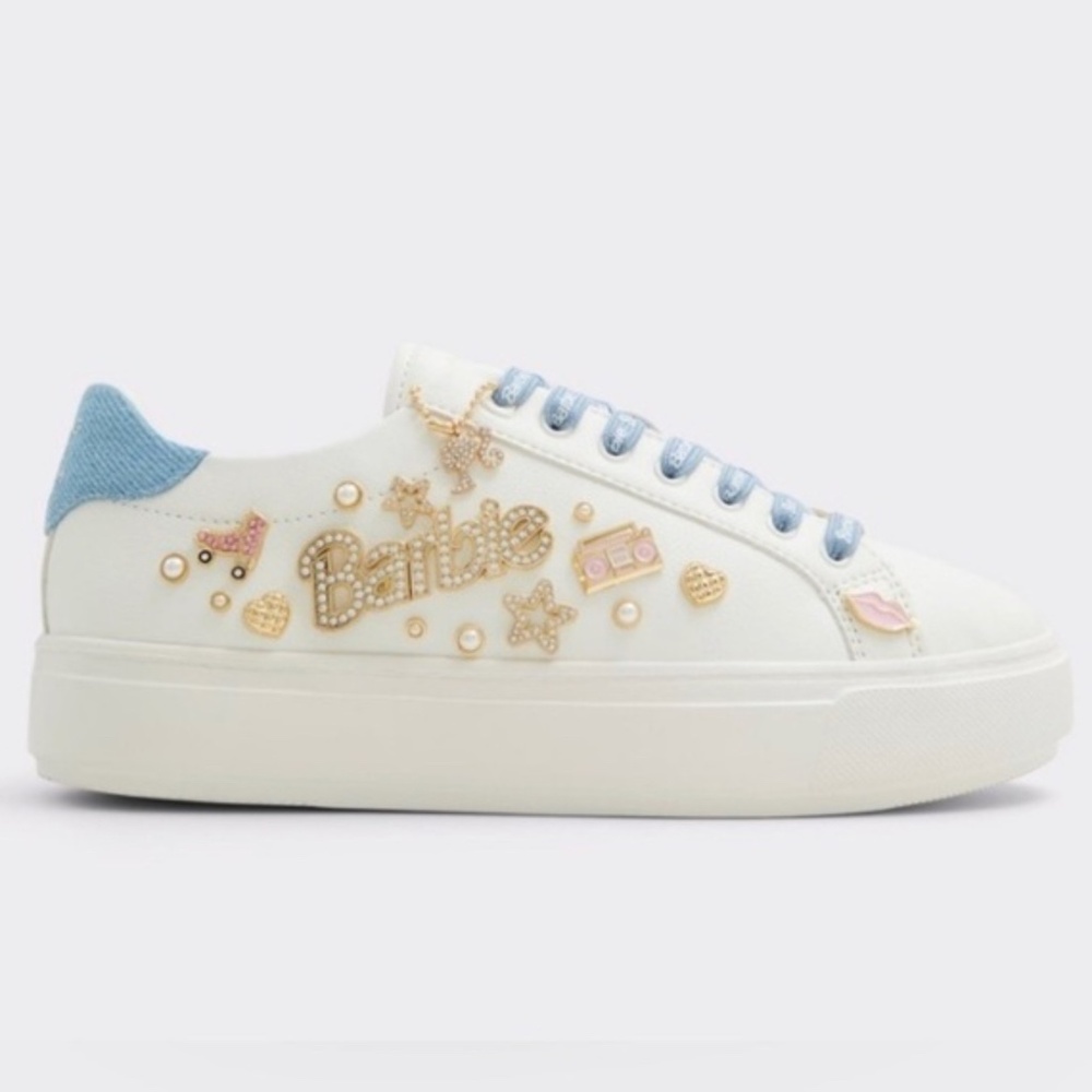 ALDO + Barbie™ x ALDO Barbiestep Charm Platform Sneakers size 6 new in Box - Picture 7 of 10